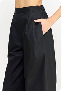 Strut & Bolt - Pleat Detail Wide Leg Twill Pants