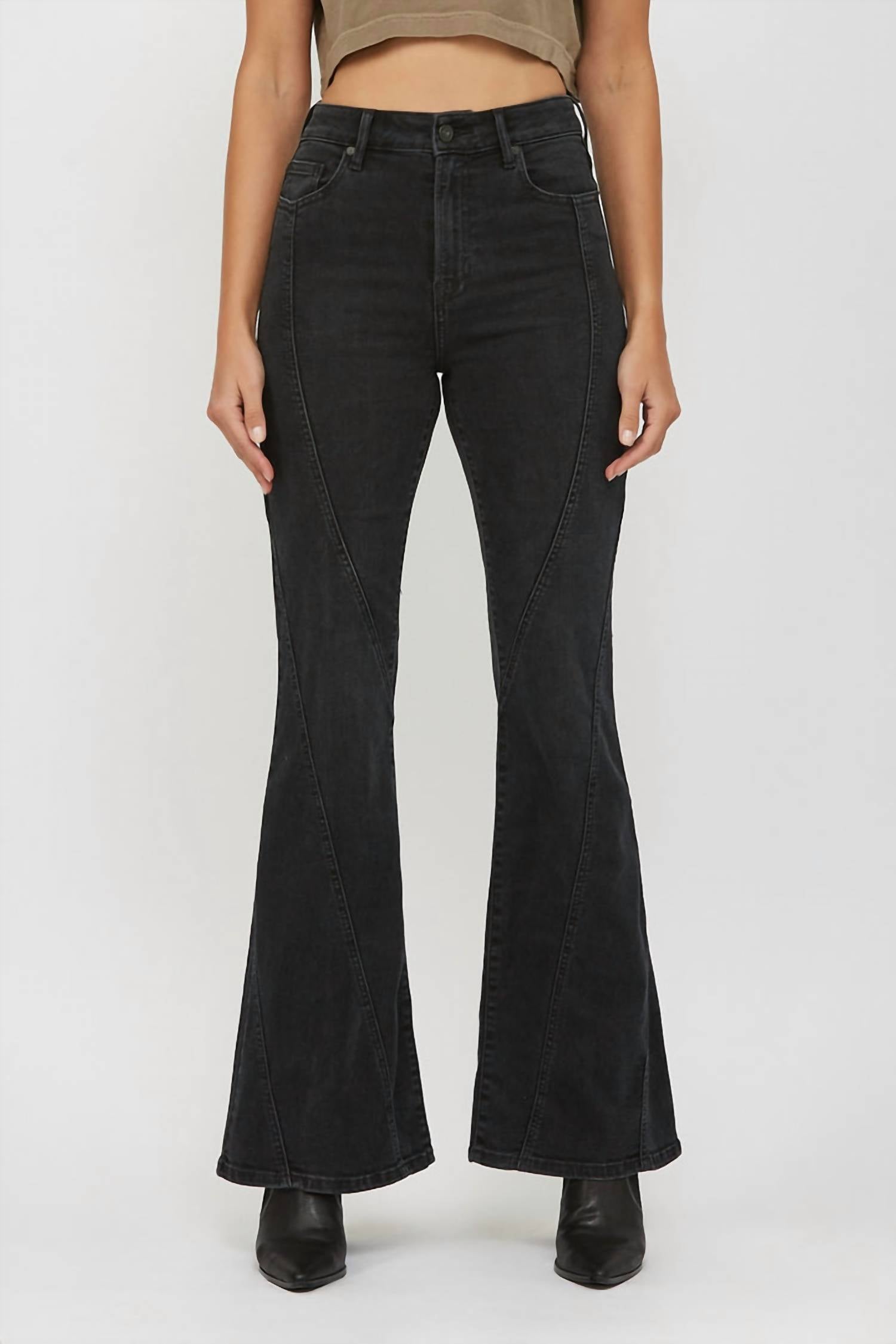 Hidden - Happi Seamed Flare Jeans