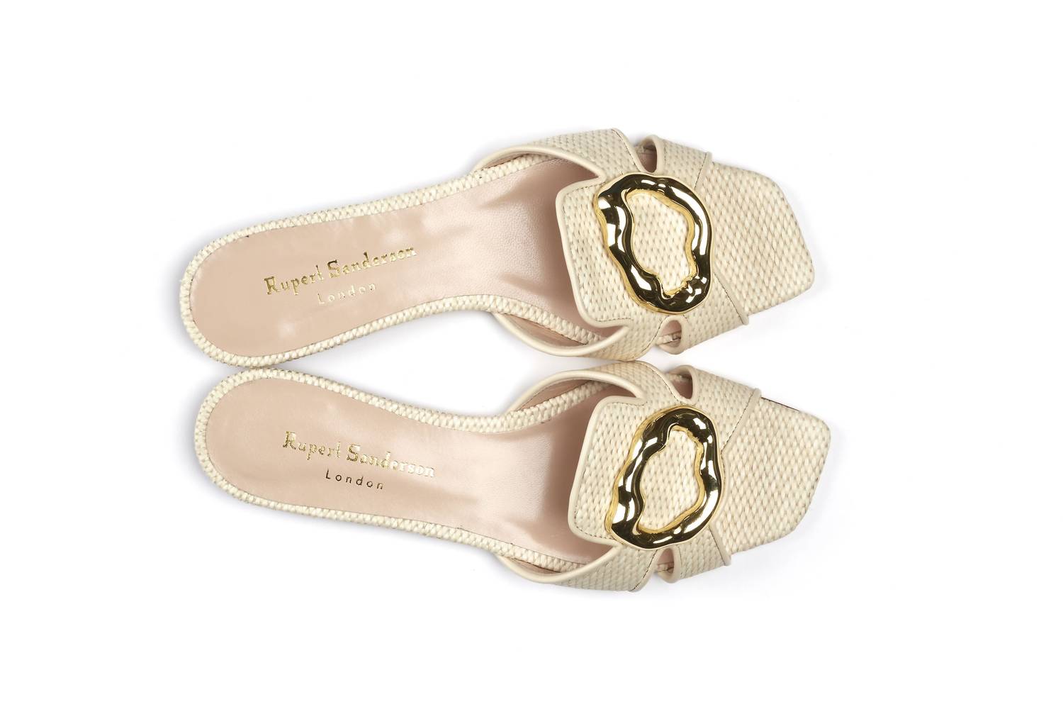Rupert Sanderson - Women's Alvara Natural Raffia Slide