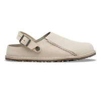 BIRKENSTOCK Women's Lutry Premium Suede Clog in oyster - women's shoe
