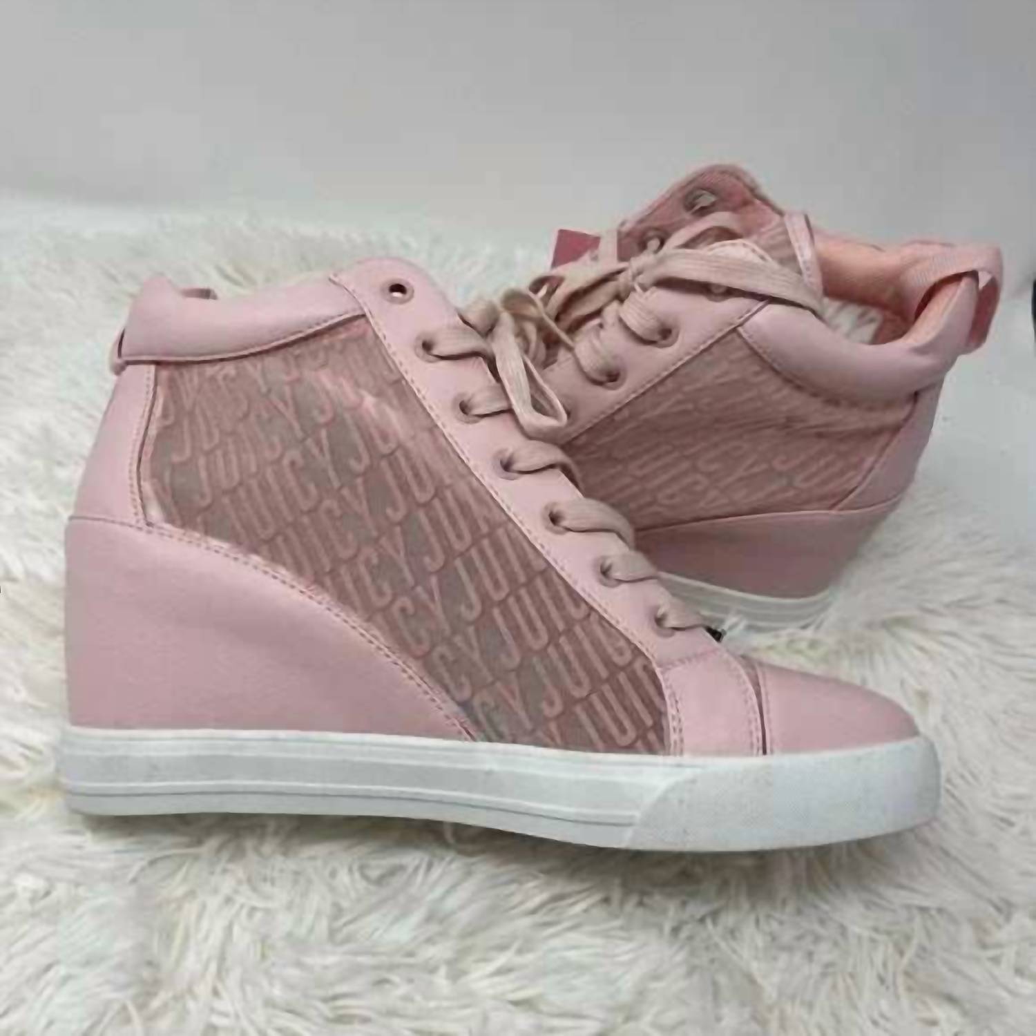 Juicy Couture - Women Jorgia Quilted Wedge Sneakers
