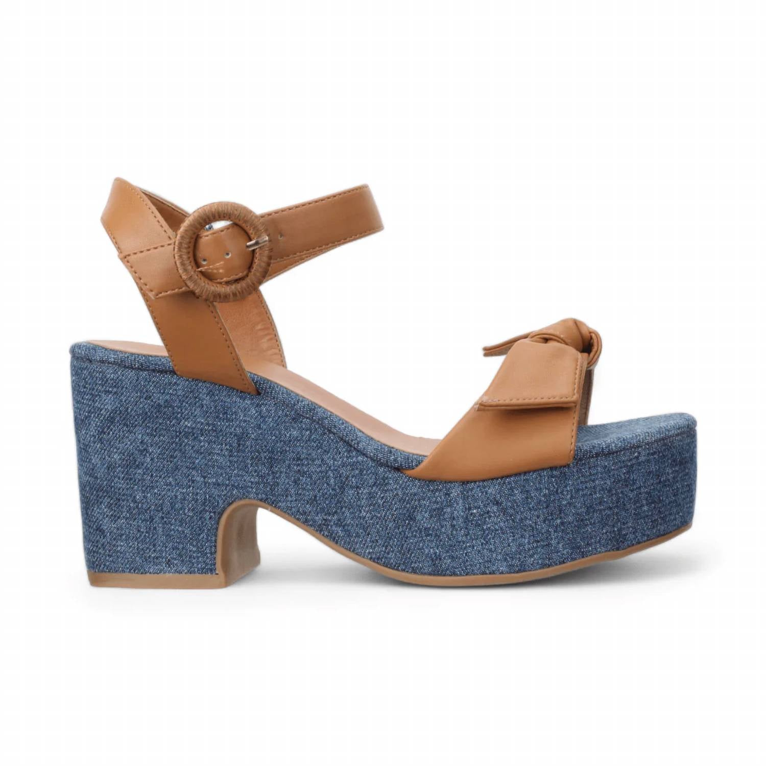 Love Rio - Women's Hazel Platform Bow Sandals