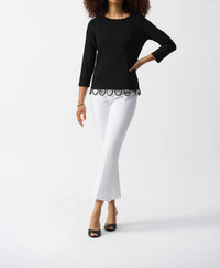 Joseph Ribkoff - Loop Detail Fitted Top