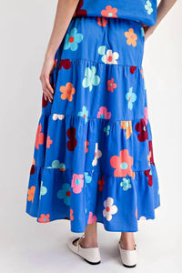 Easel - Printed Poplin Wrap Skirt