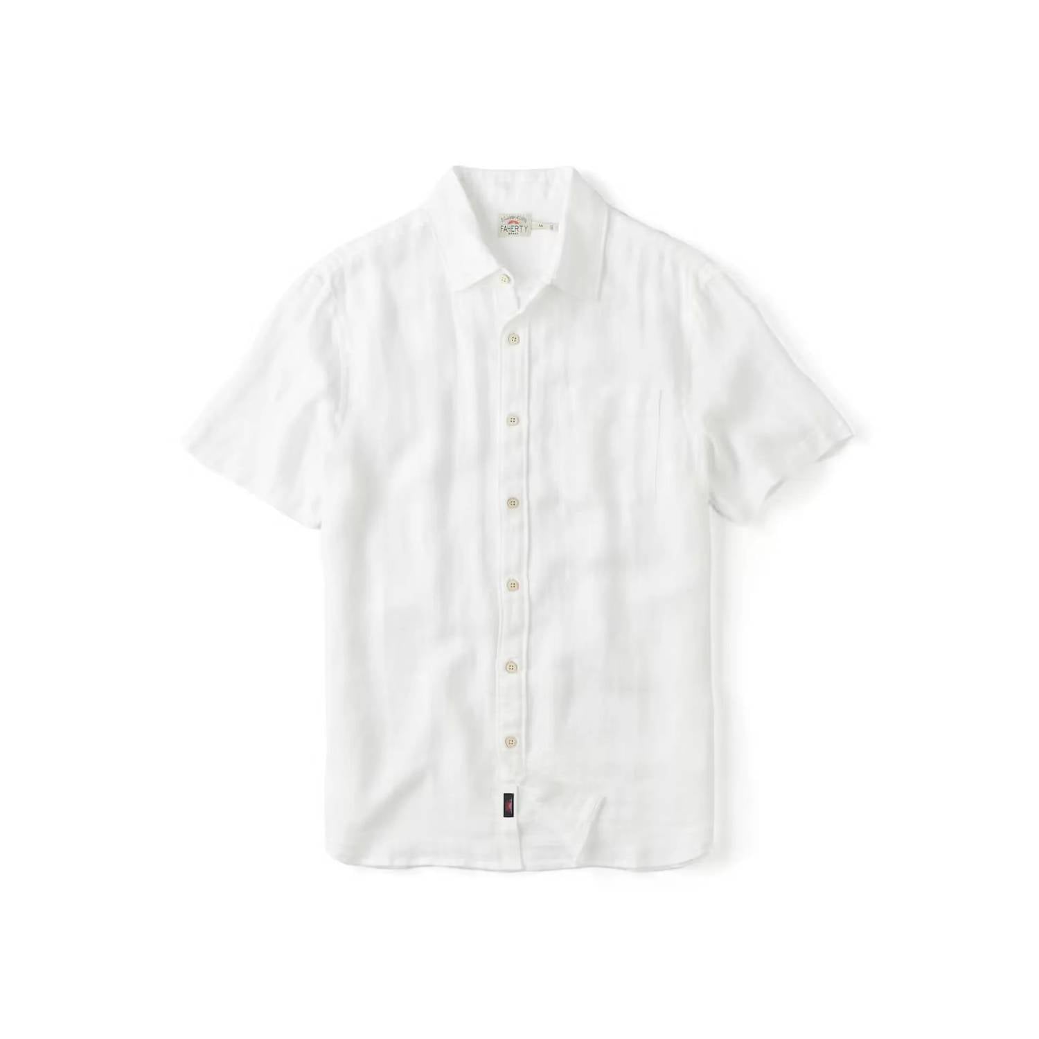 Faherty - Short-sleeve Palma Linen Shirt