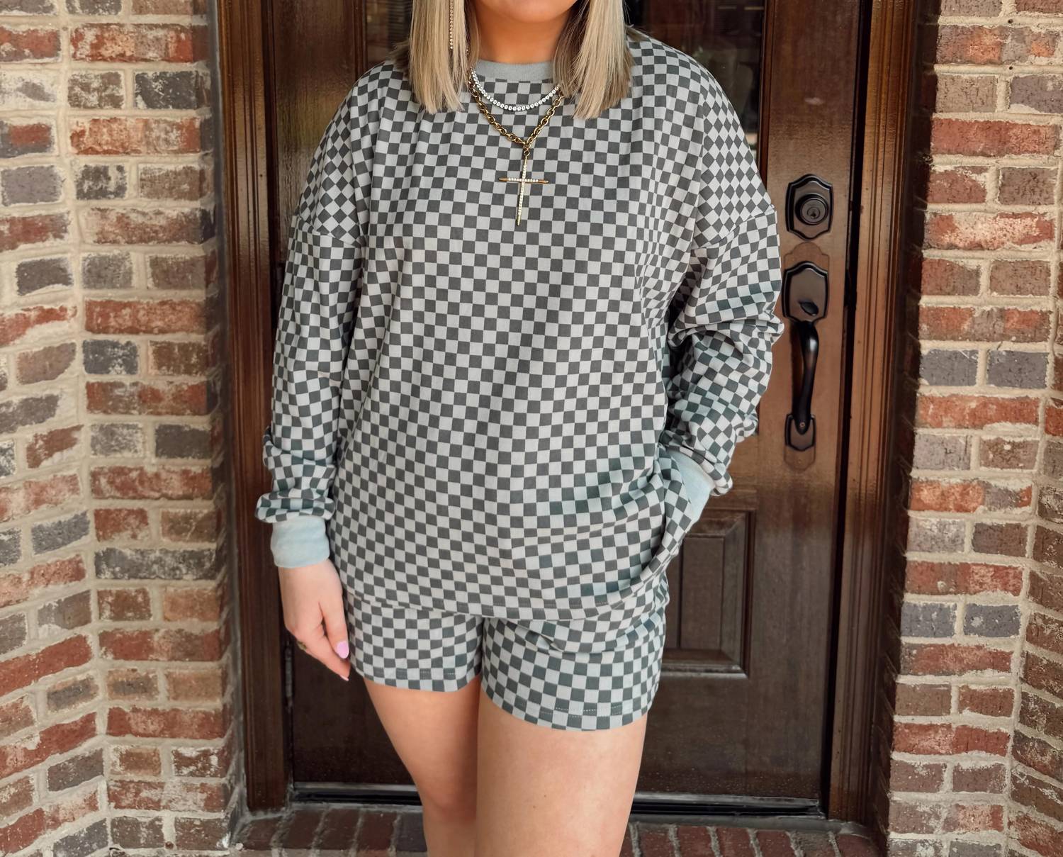 Anniewear - Coastal Check Lounge Set