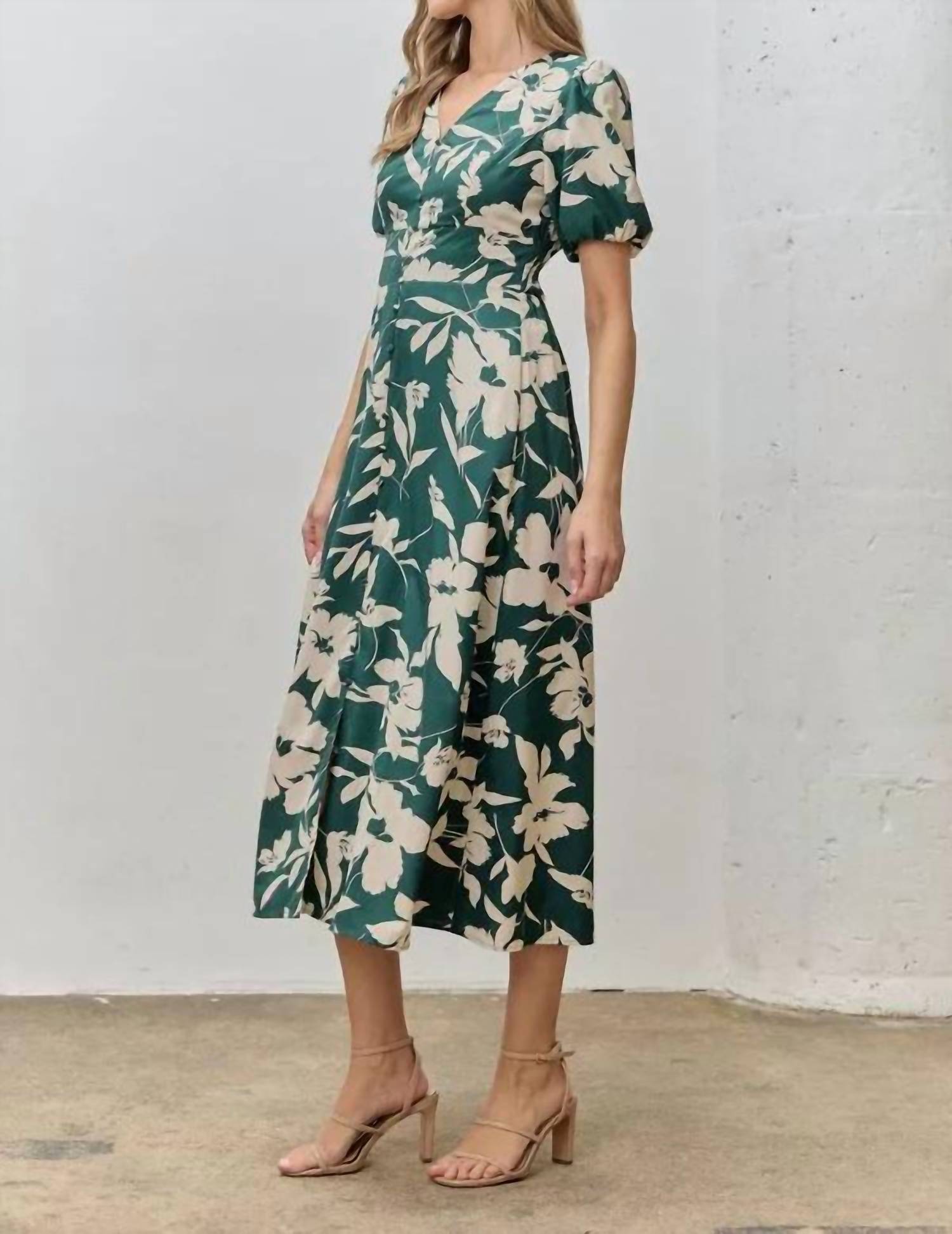 Polagram - Evelyn Floral Midi Dress