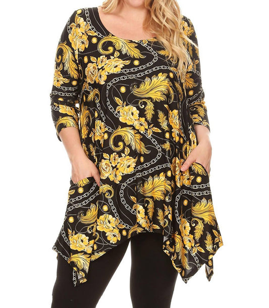 White Mark - Plus Size Alegra Tunic Top