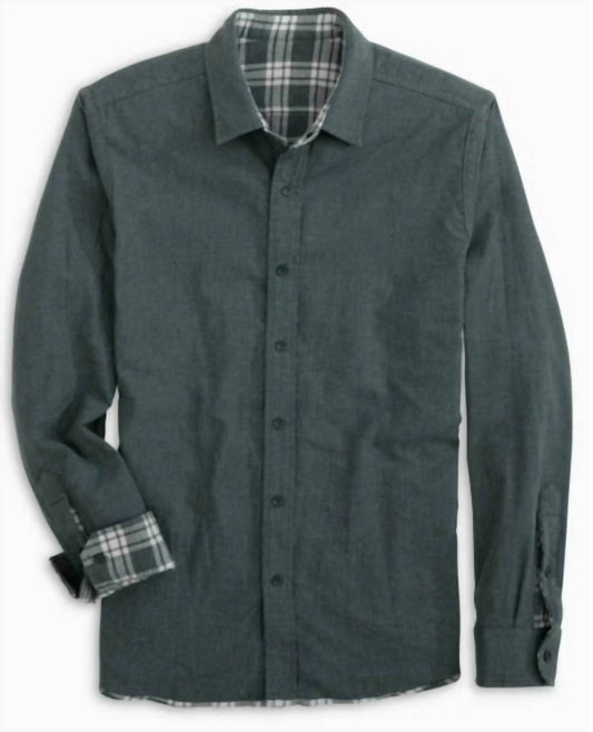 Southern Tide - Melbourne Reversible Plaid Heather Sportshirt
