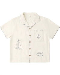 Rylee + Cru - Boys Sailor Lapel Collar Shirt