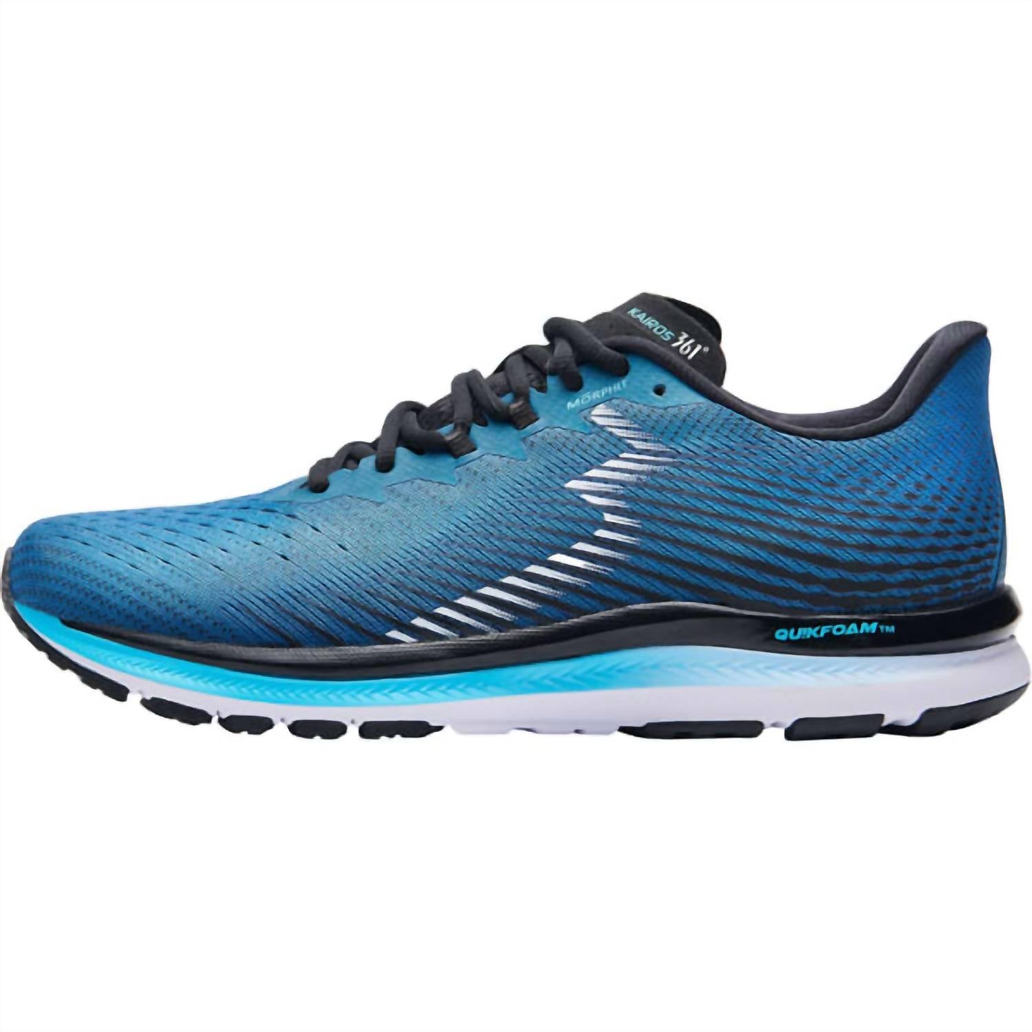 361 Degrees Men's Kairos Running Shoes in deep ocean tide - men's sneaker - detail view