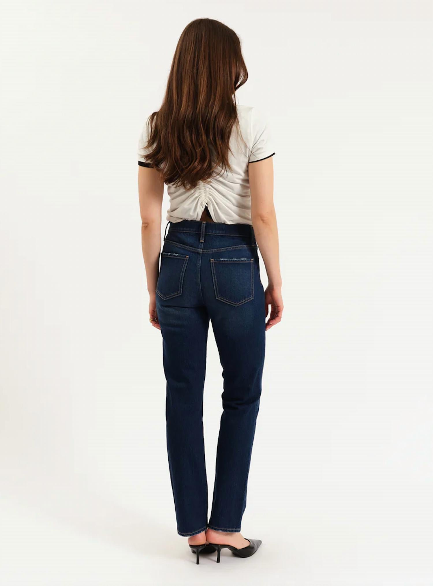 Daze - Smarty Pants High Rise Slim Straight Jeans