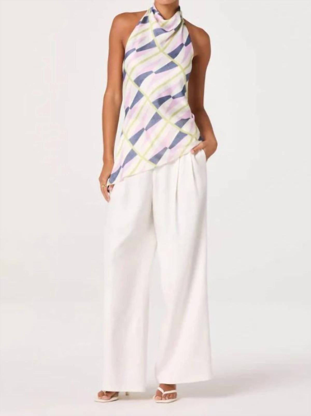 Astr - Bristol Draped Halter Top