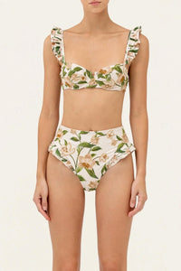 Agua By Agua Bendita - Kiwi Orquidea Bikini Top