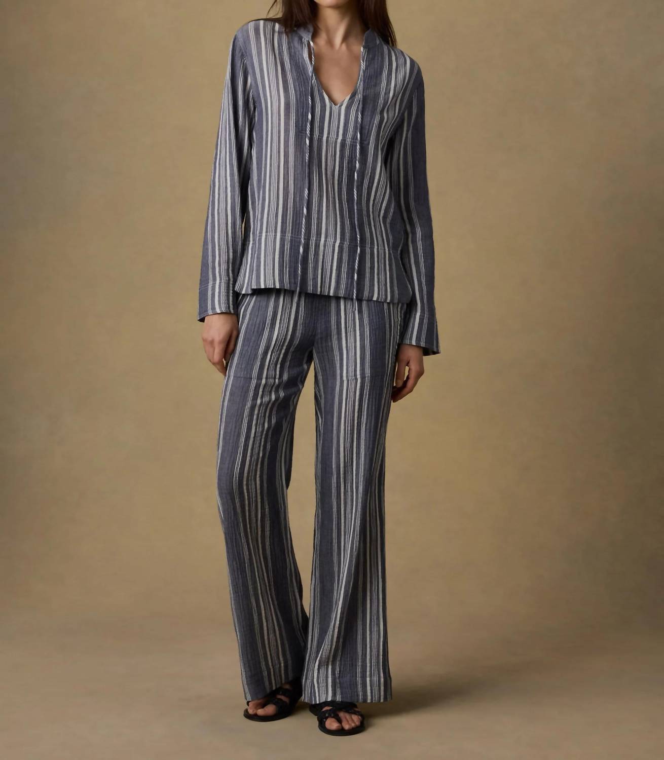 Faherty - Dune Cotton Gauze Harbor Top