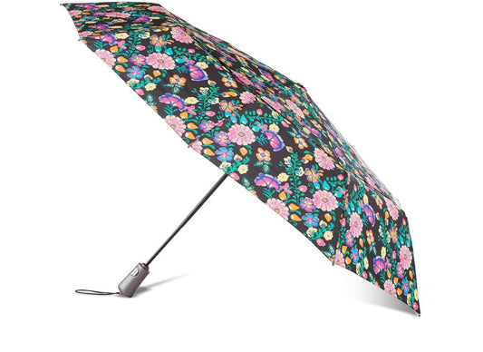 Totes - Women's Automatic Windproof Ultimate Compact Umbrella 43 Inch