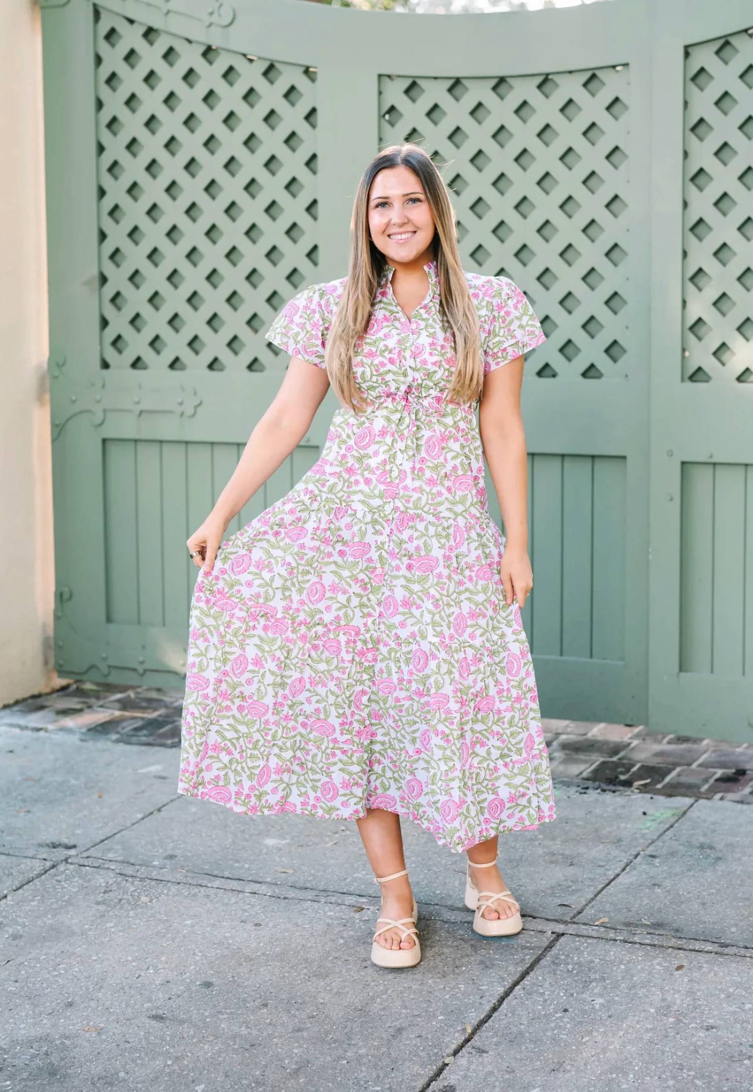 Victoria Dunn - Magnolia Flutter Midi Dress