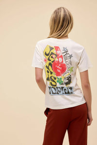 Daydreamer - Janis Joplin Scrapbook Art Boyfriend Tee