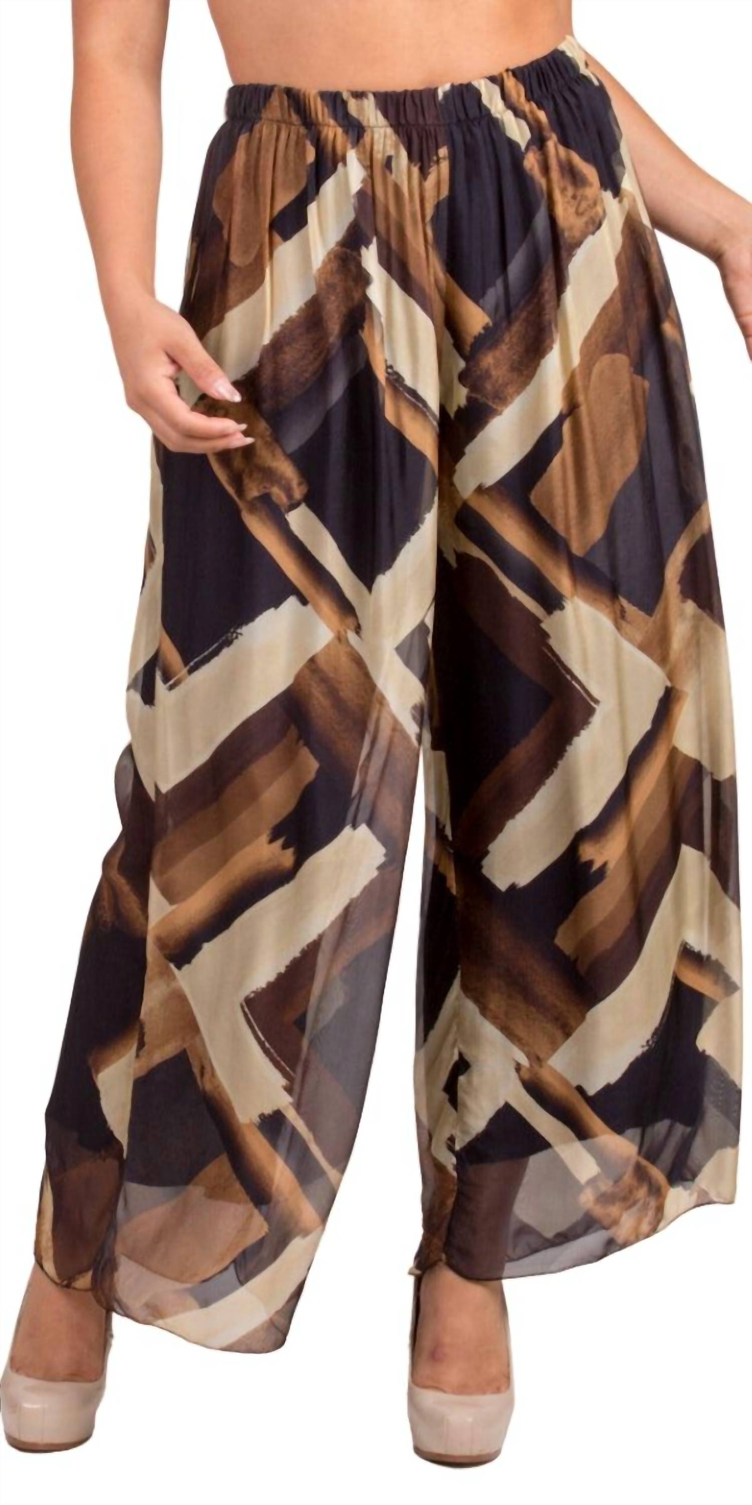 Gigi Moda - Angelo Brushstroke Silk Pants