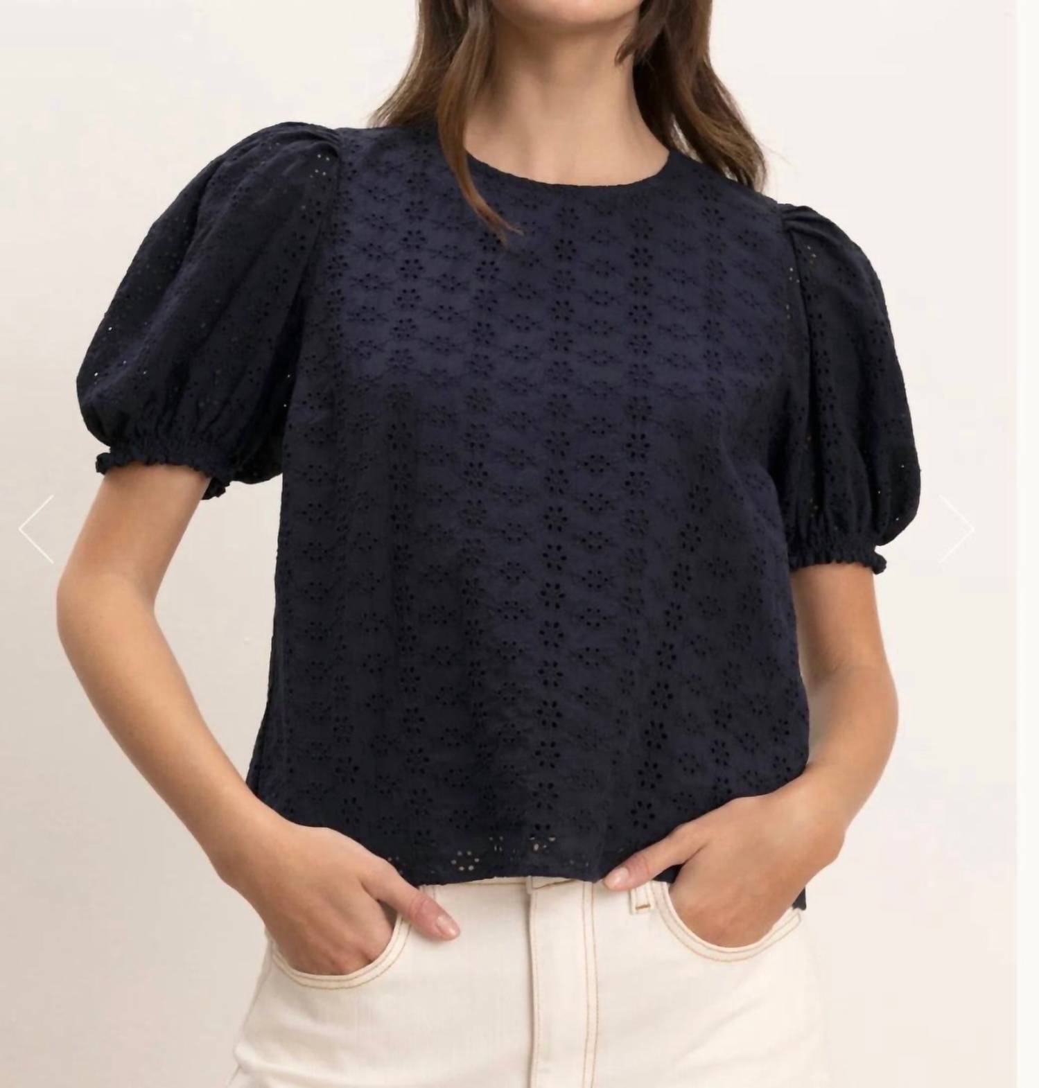 Velvet By Graham & Spencer - Dalyn Eyelet Top