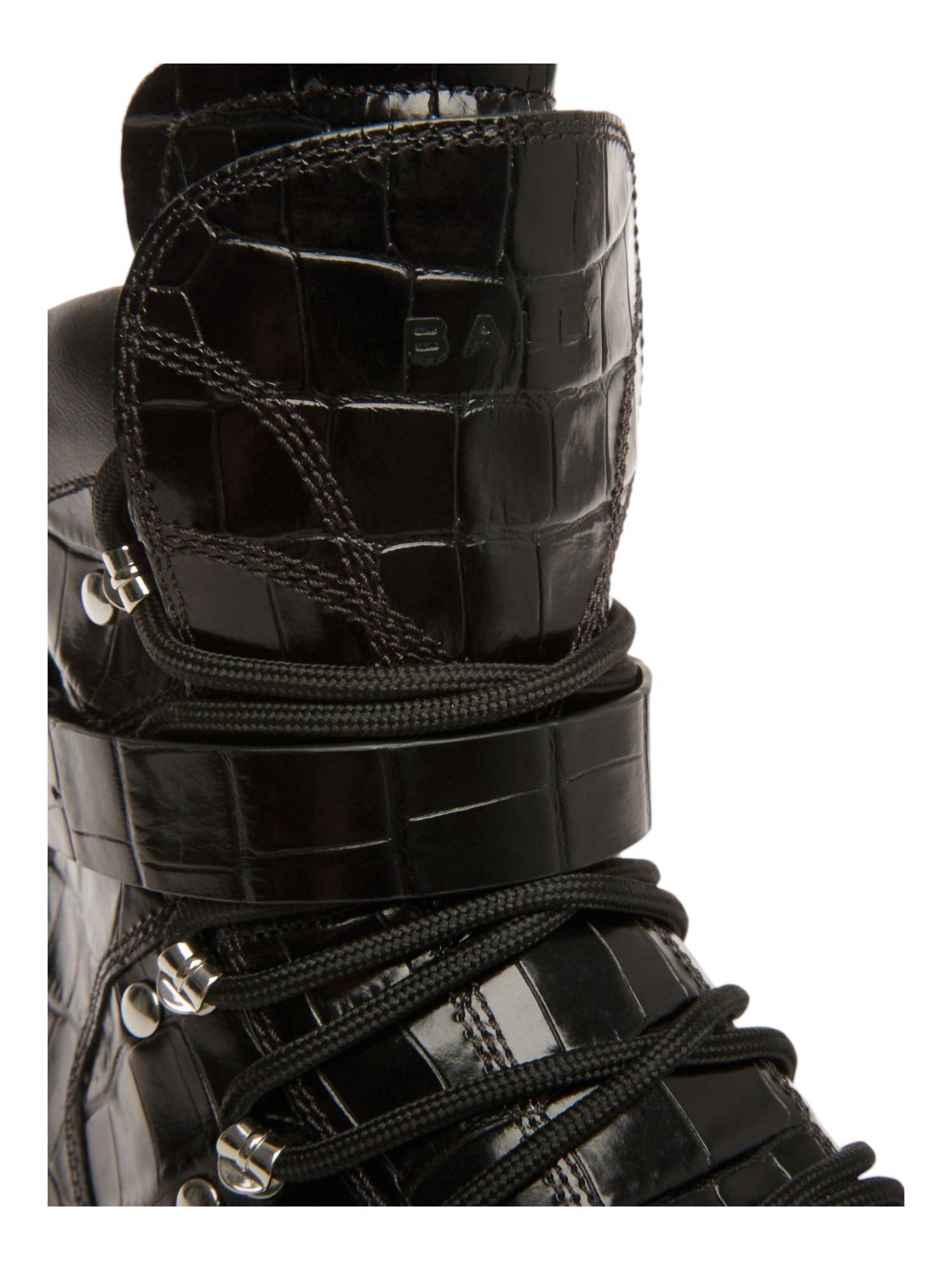 Bally - Men's Clyff Crocodile Embossed Leather Boots
