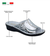 Laplume - WOMEN'S PAOLA LEATHER SLIDE