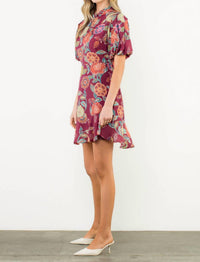 Thml - Puff Sleeve Floral Mini Dress