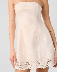 We Wore What - Strapless Peplum Mini Dress