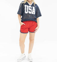 Grace + Emma - Usa Lace Jersey Shirt