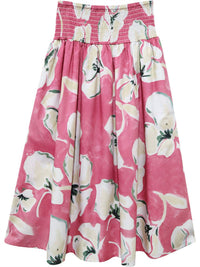 Fifteen Twenty Rhea Smocked Waist Maxi Skirt in floral print - women's skirt - alternate view