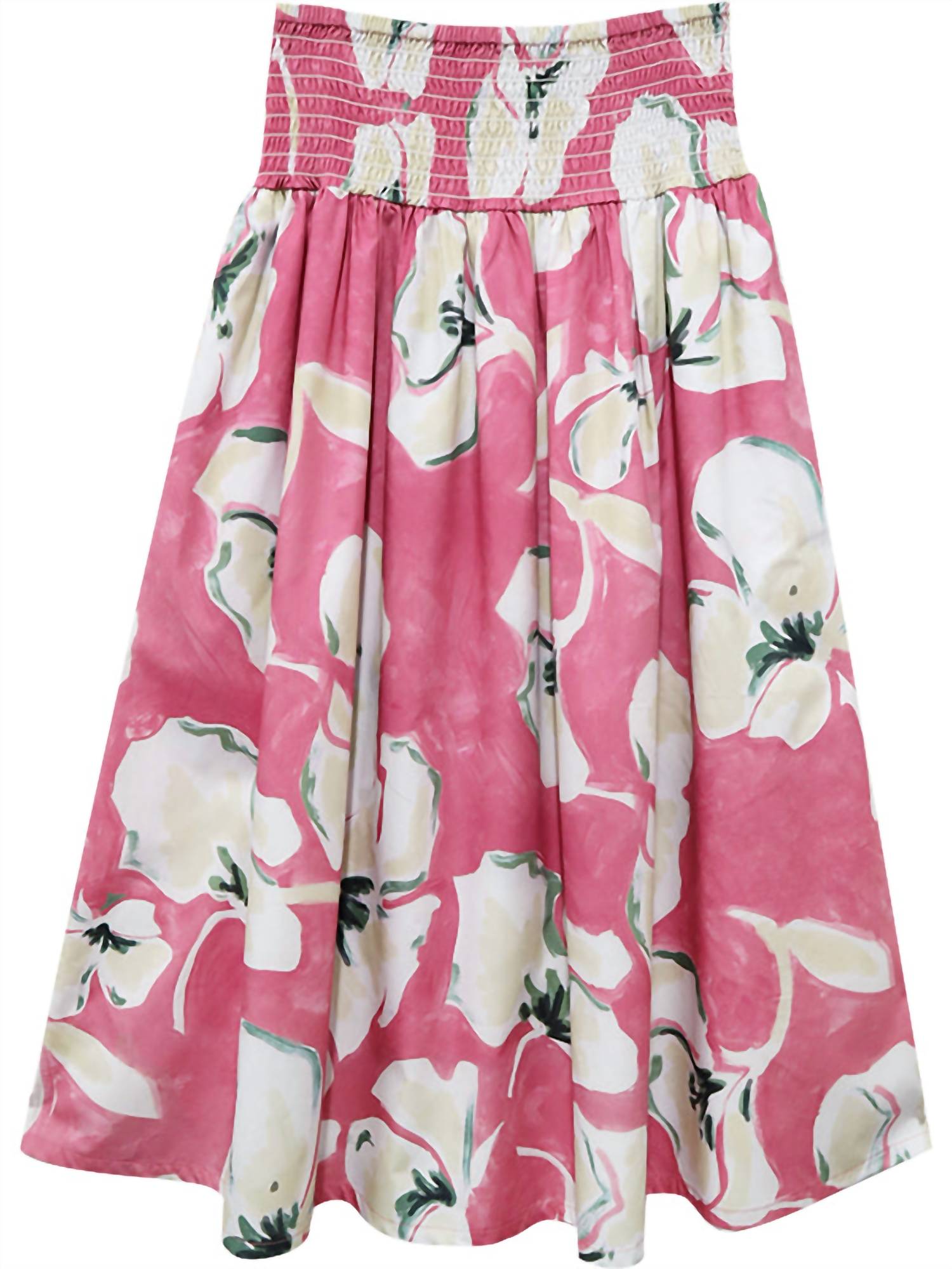 Fifteen Twenty Rhea Smocked Waist Maxi Skirt in floral print - women's skirt - alternate view