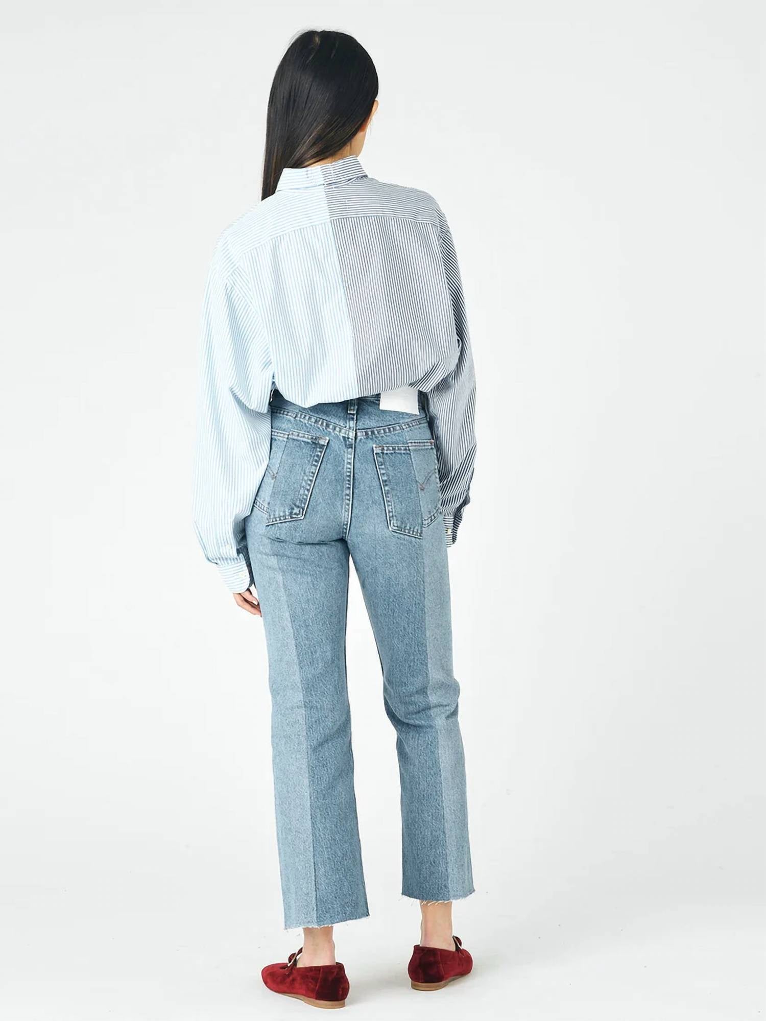 E.L.V. Denim - Flare Ankle Cropped Jean