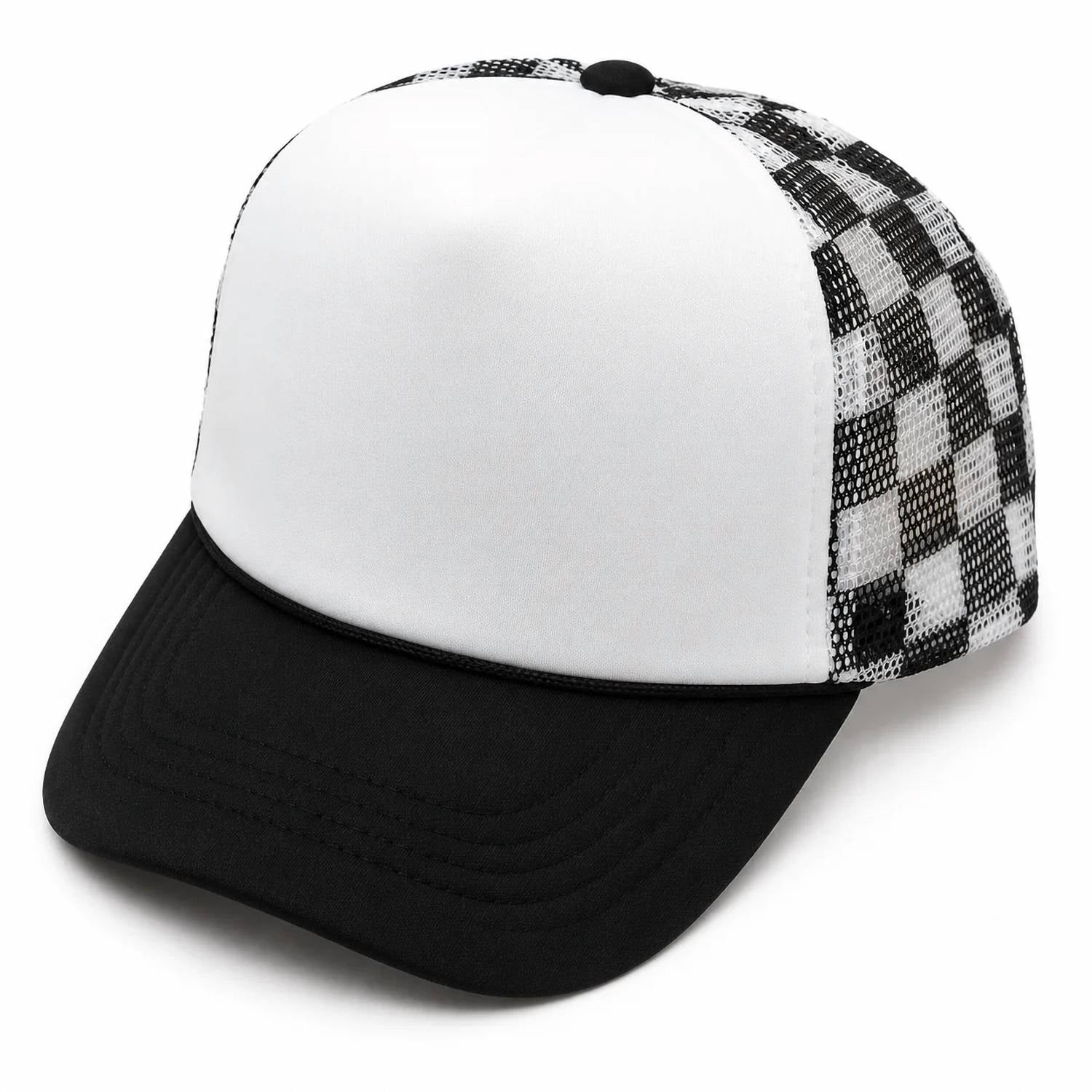 Josslyn By Wall To Wall - Women's Checkered Trucker Cap