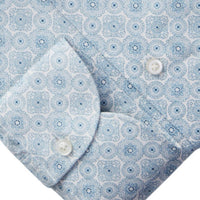 Emanuel Berg Harvard Mandala Print Shirt in light pastel blue - men's shirt - view 5