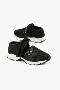 All Black - Women's Amazing Mesh Fashion Sneaker