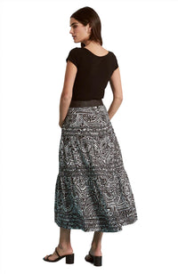 Tyler Boe - Daphine Linen Graphic Paisley Skirt