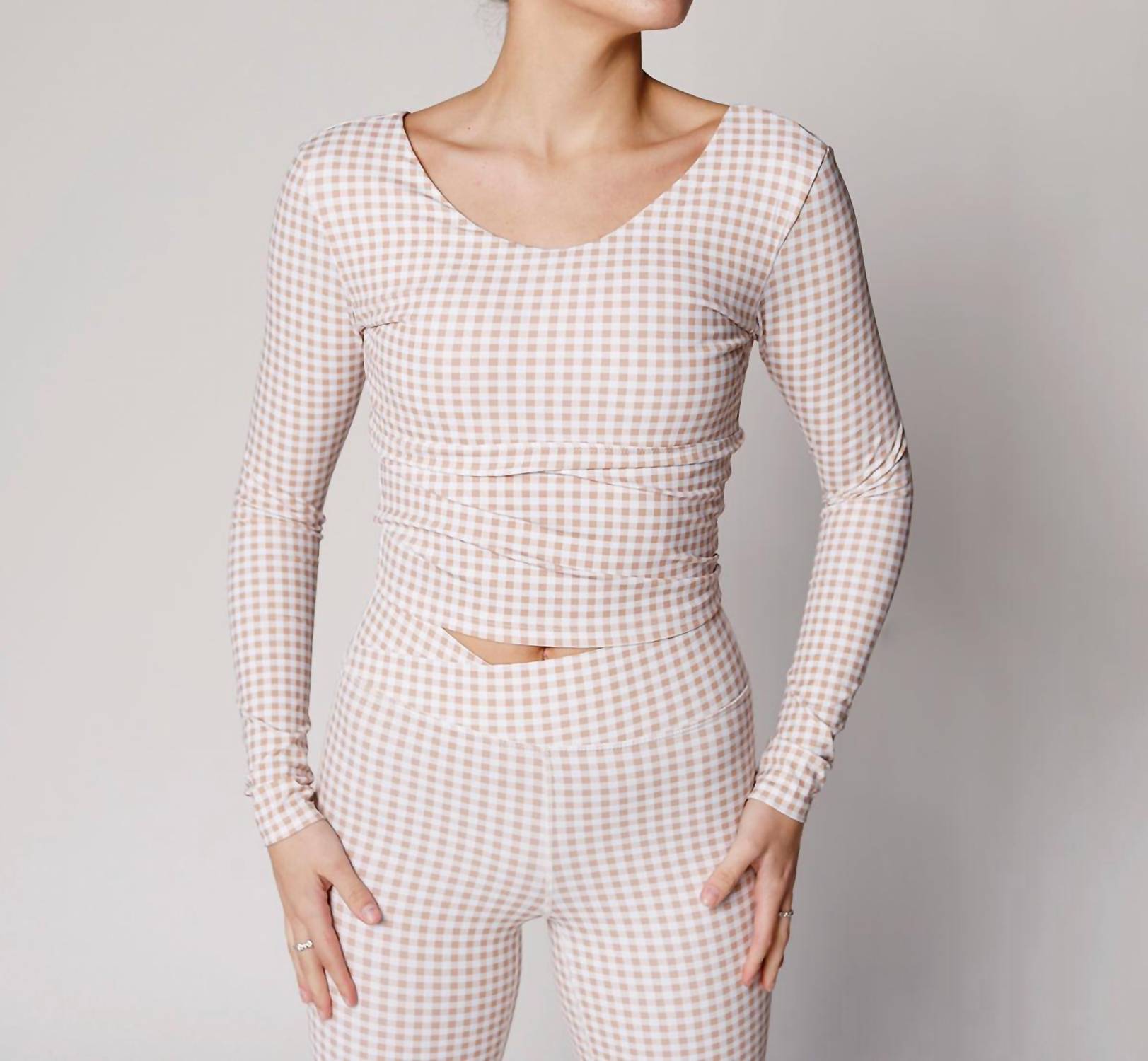 The Happy Camp3R - Gingham Girlie Active Top