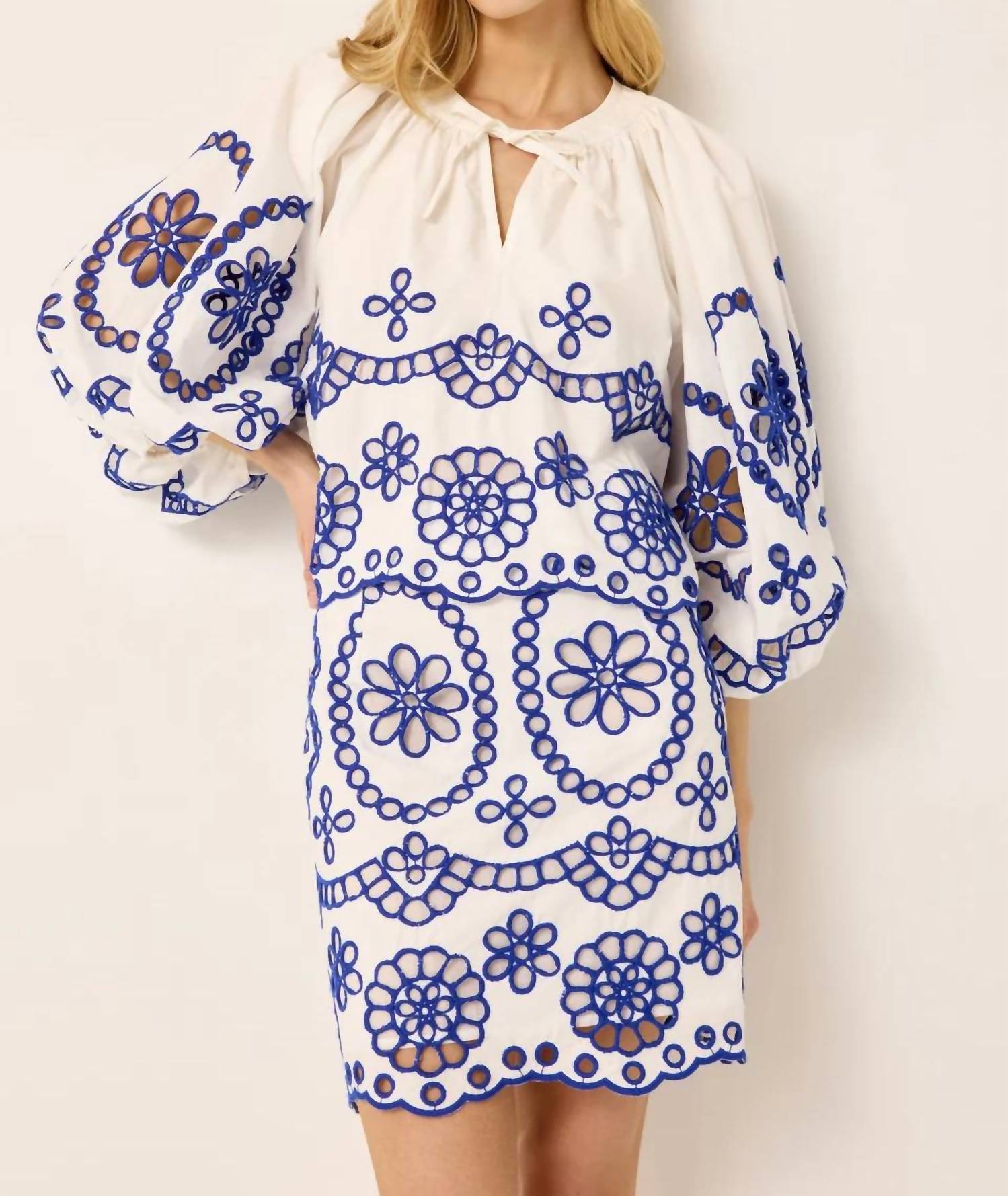 Marie Oliver - Vara Embroidered Top