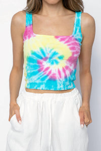 Nsf - Mira Square Neck Crop Tank