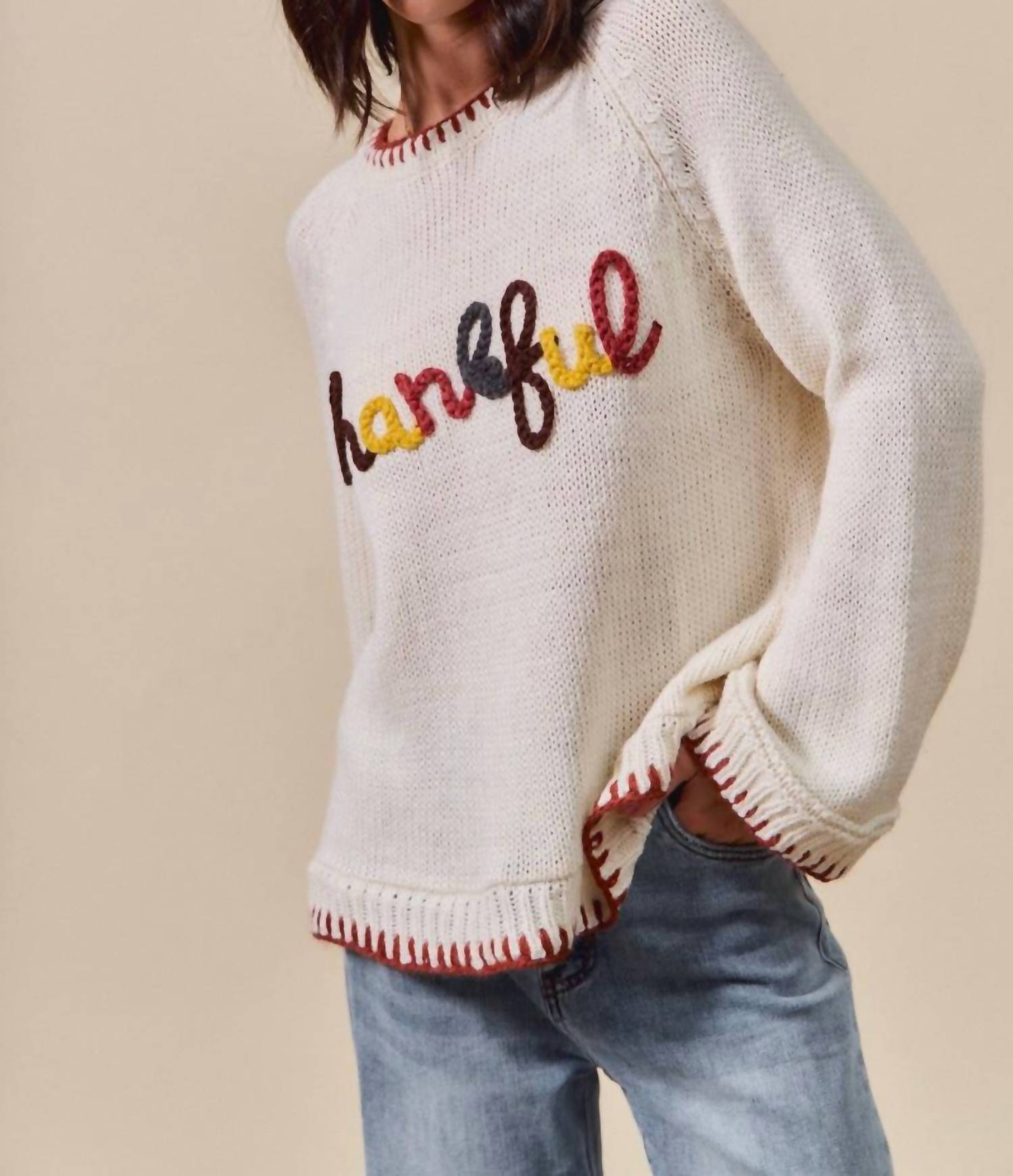 So Me - Thankful Long Sleeves Sweater