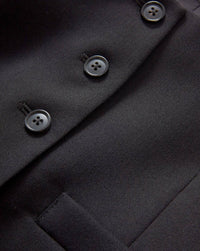 Veronica Beard Morris Wool Vest in black - women's jacket - view 4