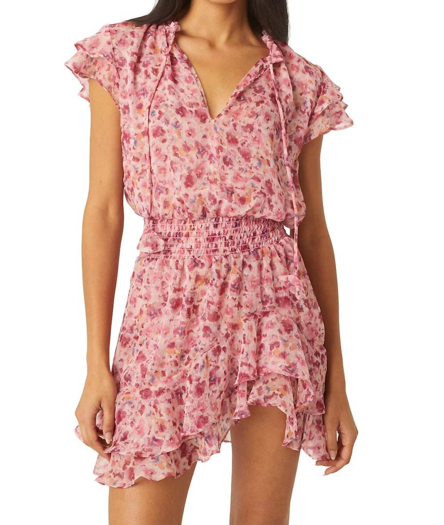 Misa Los Angeles Maia Floral Mini Dress in summer ditsy - women's dress