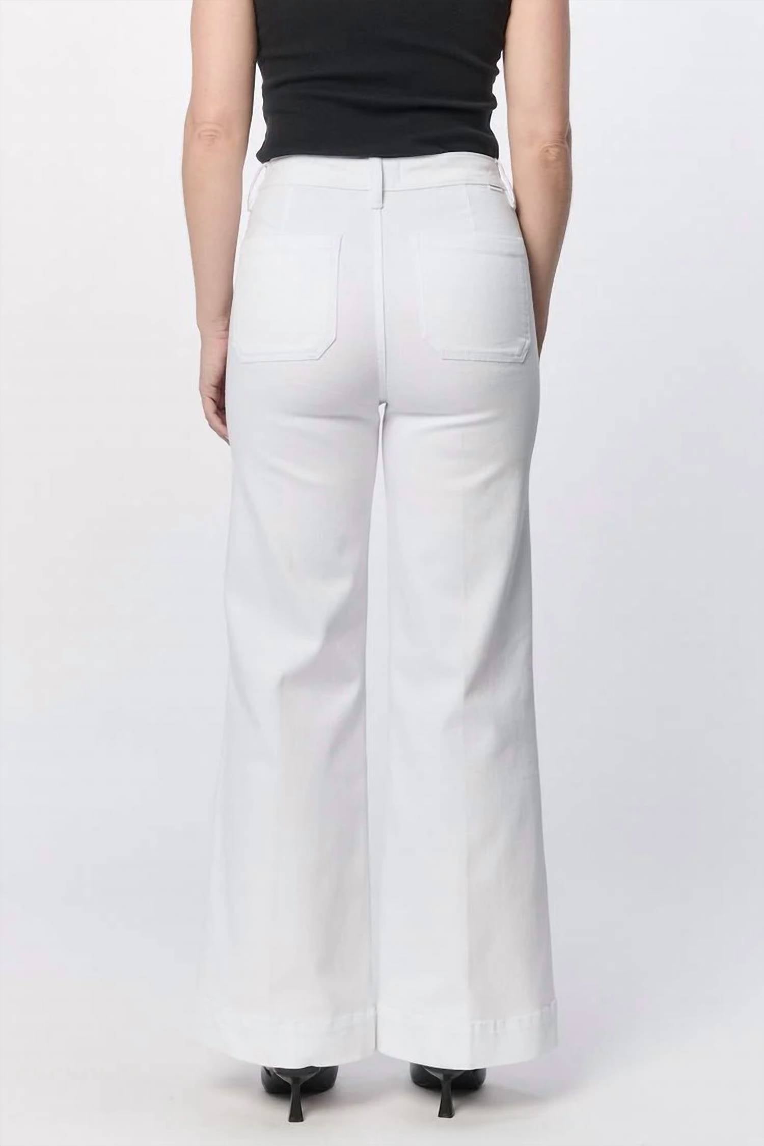 Dear John Denim - Fiona Patch Pocket High Rise Wide Leg Jeans