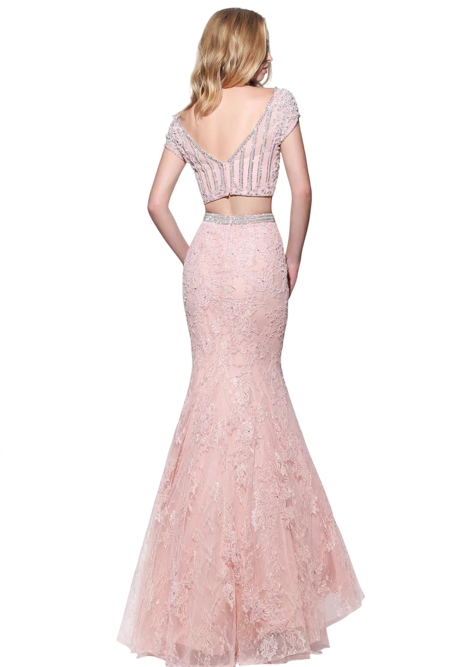 Sherri Hill - Lace Mermaid Prom Dress