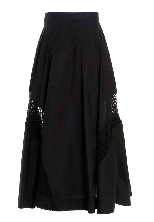 Msgm - Women's High-Waist Cut Out-Detailed Maxi Skirt