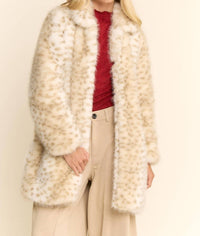 Davi & Dani - TRICOLOR FAUX FUR COAT