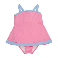 The Beaufort Bonnet Company Kid's Sanctuary Scallop Swimsuit in hamptons hot pink - kids' item