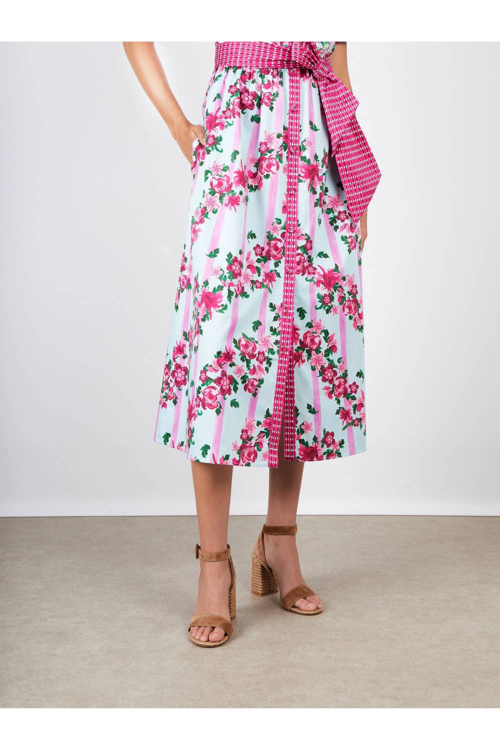 Saloni - Vivienne Button-front Dress