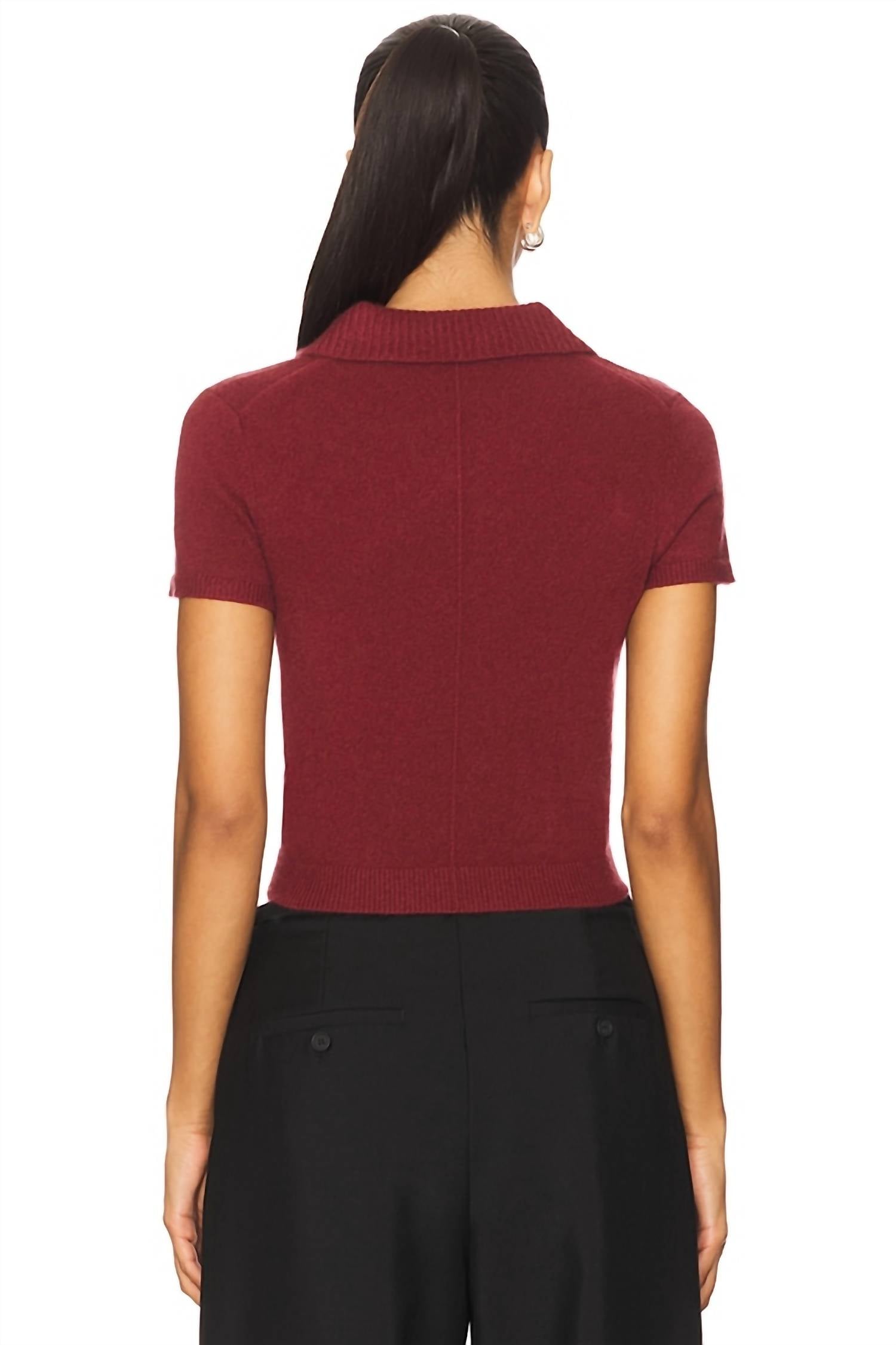 Jonathan Simkhai - Twila Short Sleeve Polo