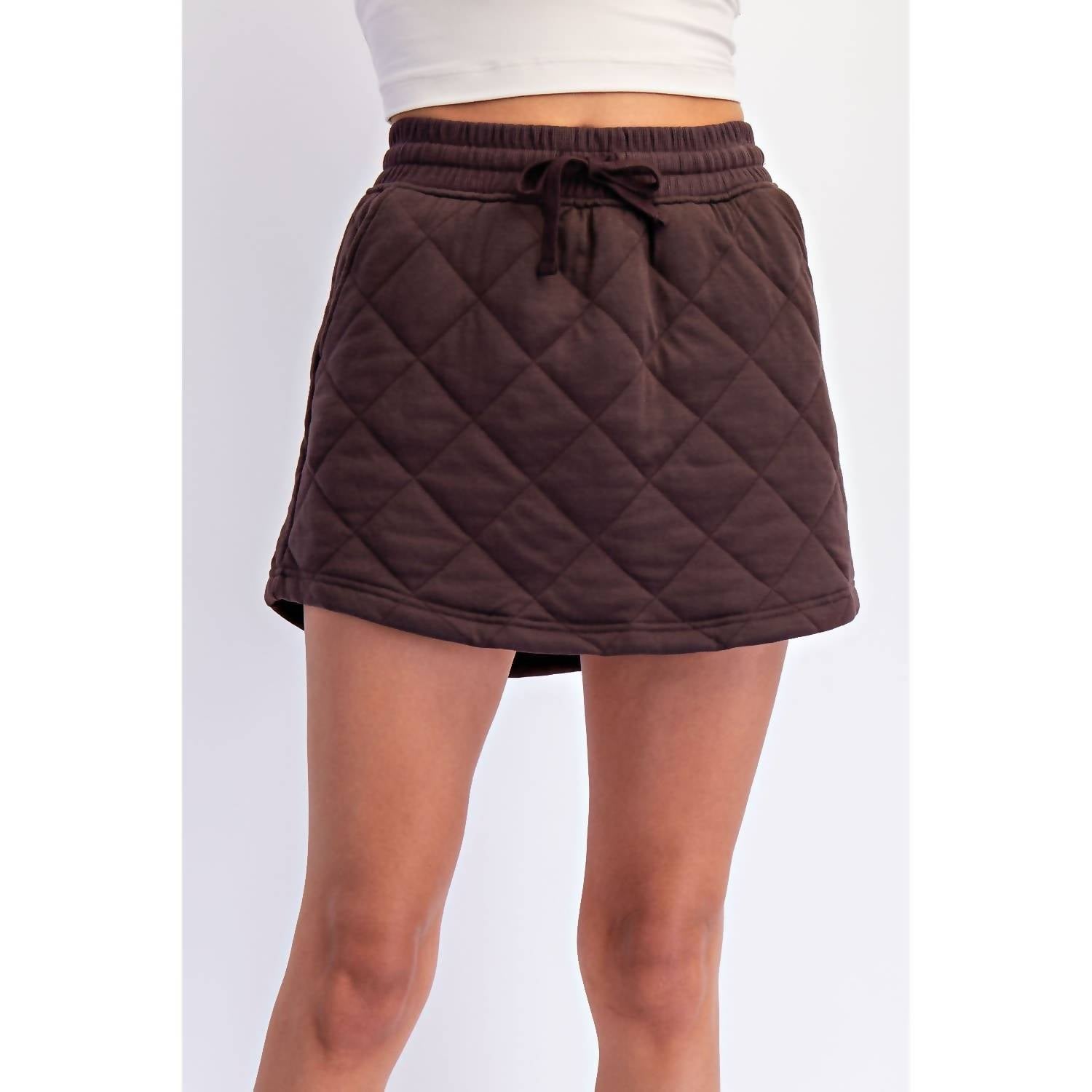 Rae Mode - Quilted Mini Skort